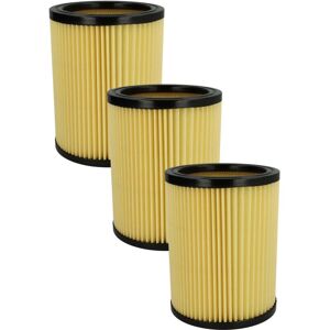 Set 3x Filters Replacement for Hikoki / Hitachi 710060, 750435 for Vacuum Cleaner - Cartridge Filter - Vhbw