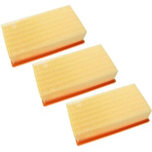 vhbw 3x Flat-Fold Filter compatible with Kärcher NT 14/1 Eco L, NT 14/1 Eco Te Adv Vacuum Cleaner, Wet/Dry Vacuum Cleaner - Pleated Filter Element
