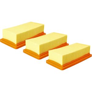 3x Flat-Fold Filter Replacement for Kärcher kfi 7420, 6.415-953.0 for Vacuum Cleaner - Pleated Filter Element - Vhbw
