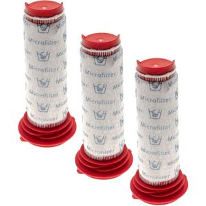 Set 3x motor filter compatible with Bosch Athlet BCH6ATH25/01, BCH6ath1gb/01, BCH6ath1gb/02, BCH6ATH18 B/01 Vacuum Cleaner - Vhbw