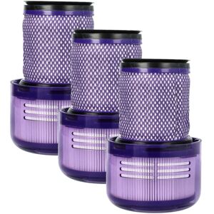 vhbw 3x Filter Replacement for Dyson 97001302, 970013-02 for Handheld Vacuum Cleaner - Dust Filter