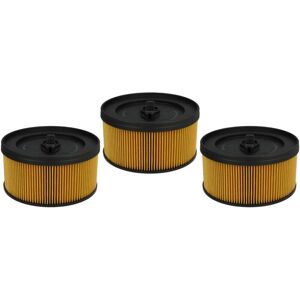 Set 3x Replacement Filters compatible with Kärcher wd 4, wd 4.200, wd 4.250, wd 4.290 Wet and Dry Vacuum Cleaner - Cartridge Filter - Vhbw
