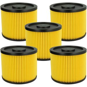 Set 5x Filters Replacement for Einhell 2351110, 23.511.10 for Vacuum Cleaner - Cartridge Filter - Vhbw