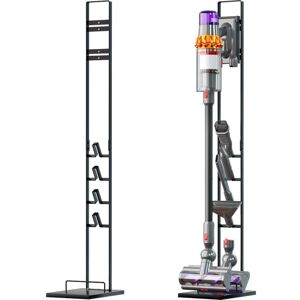Vhbw - Storage Stand compatible with Dyson SV12 Absolute, SV07, V11 Fluffy, SV05, DC61 Handheld Vacuum Cleaner - Dark Grey