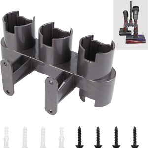 YMYNY Wall Mount Accessory Holder Adapter Converter Set for Dyson V11 V10 V8 V7 Vacuum Cleaner Replacement (Gray, with Parts Kit) - Dyson Vacuum Cleaner