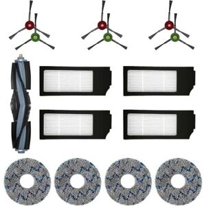 ZVD-Filter Brush Cloth Replacement Accessories Set for Ecovacs DEEBOT T20 Omni T10 Omni DEEBOT X1 Omni X1 Turbo X1 Plus Robot Vacuum Cleaner (15