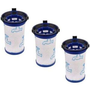 ZVD-FlkwoH 3pcs Replacement Filters for Rowenta Air Force 360 RH9051WO RH9057WO RH9059WO RH9081WO RH9086WO & Tefal Air Force 360 Vacuum Cleaner,