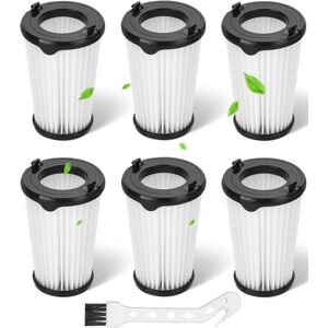ZVD-Pack of 6 Filters for Ergorapido Vacuum Cleaner AEG CX7 CX7-2 AEF150 Replacement Filter, Accessories Replacement HEPA Filters for AEG CX7 CX7-2