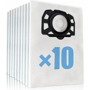 Euritecsa - 10 pcs Sac aspirateur Kärcher WD4 WD5 WD6 WD4 Premium WD5 Premium Sac Kärcher MV4, MV5 et MV6 Sacs filtrants de poussière Euritecsa - 10 pcs Sac aspirateur Kärcher WD4 WD5 WD6 WD4 Premium WD5 Premium Sac Kärcher MV4, MV5 et MV6 Sacs filtrants de poussière