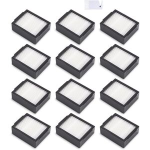 Tlily - 12 hepa Replacement Filters for iRobot Roomba E5 E5154 E6 I7 I7+ I7156 I1 I3 I4 I8 (Not for Combo J7+), Filter hepa Tlily - 12 hepa Replacement Filters for iRobot Roomba E5 E5154 E6 I7 I7+ I7156 I1 I3 I4 I8 (Not for Combo J7+), Filter hepa