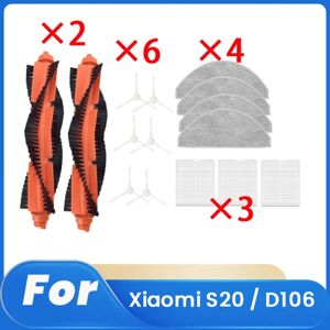 TLILY 15 Pcs for S20 / D106 Sweeping Robot Accessories Cleaner Parts Replacement Main Side Brush Mop Filter Set TLILY 15 Pcs for S20 / D106 Sweeping Robot Accessories Cleaner Parts Replacement Main Side Brush Mop Filter Set