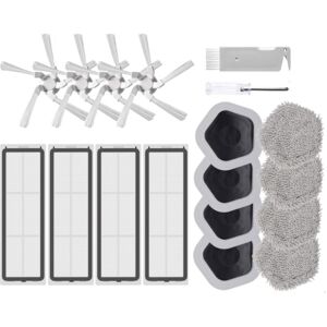 Tlily - 18Pcs for XiaoMi Dreame Bot W10 & W10 Pro Robot Washable hepa Filter Side Brush Mop Cloth and Mop Holder a Tlily - 18Pcs for XiaoMi Dreame Bot W10 & W10 Pro Robot Washable hepa Filter Side Brush Mop Cloth and Mop Holder a