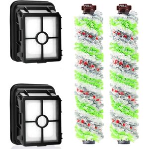 ANPVIZ 2-pack replacement filters and 2-pack Bissell Crosswave 3-in-1 multi-purpose brush rolls for Bissell CrossWave 1866 1785 2052 1713 vacuum cleaner ANPVIZ 2-pack replacement filters and 2-pack Bissell Crosswave 3-in-1 multi-purpose brush rolls for Bissell CrossWave 1866 1785 2052 1713 vacuum cleaner