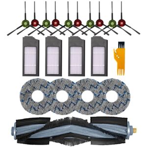 Tlily - 20Pcs Accessories For Ecovacs Deebot T10 turbo Vacuum Cleaner Main Side Brushe Hepa Filter Mop Cloth Replacement Kit Tlily - 20Pcs Accessories For Ecovacs Deebot T10 turbo Vacuum Cleaner Main Side Brushe Hepa Filter Mop Cloth Replacement Kit