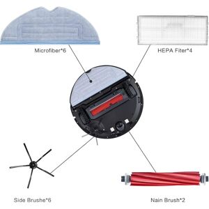 TINOR 20Pcs Accessories Kit Replacement Parts for Xiaomi Roborock S7 S7+ S7 Plus S7 MaxV Plus Ultra T7 T7S T7 Plus T7S Plus, 2 Main Brushes, 4 Side TINOR 20Pcs Accessories Kit Replacement Parts for Xiaomi Roborock S7 S7+ S7 Plus S7 MaxV Plus Ultra T7 T7S T7 Plus T7S Plus, 2 Main Brushes, 4 Side