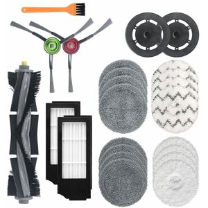 TLILY 24pcs For Ecovacs Deebot X1 Turbo/ Omni Robot Vacuum Cleaner Main Side Brush Mop Cloth HEPA Filter Accessories kit TLILY 24pcs For Ecovacs Deebot X1 Turbo/ Omni Robot Vacuum Cleaner Main Side Brush Mop Cloth HEPA Filter Accessories kit