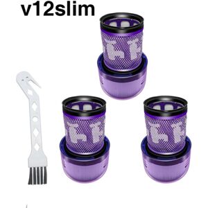 Tonchean - 3 Pack hepa Filter 971517-01 for Dyson V12 Detect Slim Cordless Vacuum Cleaner with 1 Brush Tonchean - 3 Pack hepa Filter 971517-01 for Dyson V12 Detect Slim Cordless Vacuum Cleaner with 1 Brush