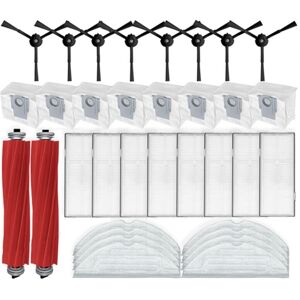 Tlily - 34Pcs for S7 Maxv Ultra /Q100TSC /S7 Pro Ultra Robot Vacuum Cleaner, Main Side Brush, hepa Filter, Mop Pad, Dust Bag Tlily - 34Pcs for S7 Maxv Ultra /Q100TSC /S7 Pro Ultra Robot Vacuum Cleaner, Main Side Brush, hepa Filter, Mop Pad, Dust Bag