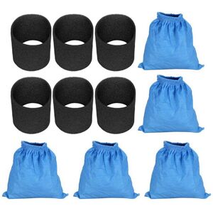 TLILY 5PCS for MV1 WD1 WD2 WD3 SE4001 Filter Bag & 6X Wet Dry Foam TLILY 5PCS for MV1 WD1 WD2 WD3 SE4001 Filter Bag & 6X Wet Dry Foam