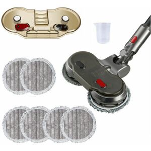 TRIMEC Accessoire vadrouille pour aspirateur Dyson V11 V10 V15 V8 V7, accessoire vadrouille pour Dyson avec réservoir d'eau, lumière led, 6 vadrouilles TRIMEC Accessoire vadrouille pour aspirateur Dyson V11 V10 V15 V8 V7, accessoire vadrouille pour Dyson avec réservoir d'eau, lumière led, 6 vadrouilles