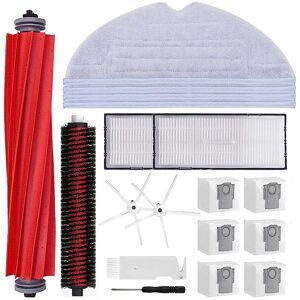 TLILY Accessories for Roborock S7 MaxV Ultra / S7 Pro Ultra, Main Roller Brush Cleaning Brush Dust Bags Filter TLILY Accessories for Roborock S7 MaxV Ultra / S7 Pro Ultra, Main Roller Brush Cleaning Brush Dust Bags Filter