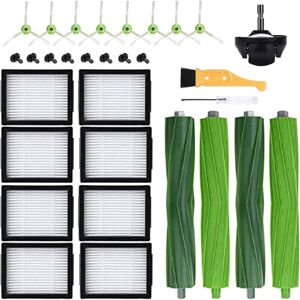 ALWAYSH Replacement Parts for iRobot Roomba E5 E6 i7 i7+ i3 i3+ i4 i4+ i6 i6+ j7 j7+, Replacement Accessory Kit for Roomba i/e/j Series, 4 Rubber Brushes, 8 ALWAYSH Replacement Parts for iRobot Roomba E5 E6 i7 i7+ i3 i3+ i4 i4+ i6 i6+ j7 j7+, Replacement Accessory Kit for Roomba i/e/j Series, 4 Rubber Brushes, 8