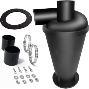 COOCHEER Cyclone separator, vacuum cleaner separator filter, dust collector, cyclone separator element (black) COOCHEER Cyclone separator, vacuum cleaner separator filter, dust collector, cyclone separator element (black)