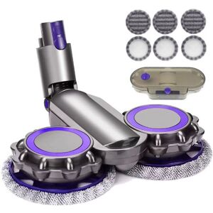 Tonchean - Electric Wet and Dry Mopping Mop Head Compatible with Dyson V6 V7 V8 V9 V10 V11 + Water Tank + 6 Mop Heads Tonchean - Electric Wet and Dry Mopping Mop Head Compatible with Dyson V6 V7 V8 V9 V10 V11 + Water Tank + 6 Mop Heads
