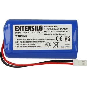EXTENSILO - Batteries for Electropan Ilive V3s, V5, V5s - High capacity Li-ion battery (3400 mAh, 11.1 V) EXTENSILO - Batteries for Electropan Ilive V3s, V5, V5s - High capacity Li-ion battery (3400 mAh, 11.1 V)