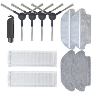 Tlily - Filter Main Side Brush Mop Cloth for Xiaomi Mi Robot Mop Pro STYJ02YM/3C/B106CN/2S/XMSTJQR2S,Black Tlily - Filter Main Side Brush Mop Cloth for Xiaomi Mi Robot Mop Pro STYJ02YM/3C/B106CN/2S/XMSTJQR2S,Black