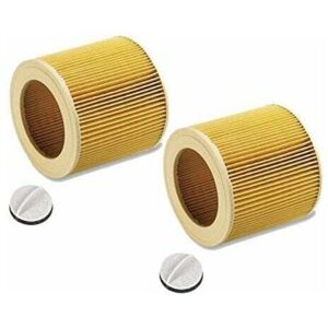 TOOLIVE Filtre à cartouche pour Karcher WD2 wd3 MV3 etc. comme 6.414-552.0 - 2pcs TOOLIVE Filtre à cartouche pour Karcher WD2 wd3 MV3 etc. comme 6.414-552.0 - 2pcs