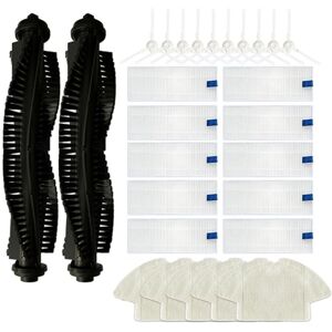 TLILY For 360 S6 Robot Vacuum Cleaner Washable Hepa Filter Main Brush Side Brushes Mop Cloth Replacements Parts TLILY For 360 S6 Robot Vacuum Cleaner Washable Hepa Filter Main Brush Side Brushes Mop Cloth Replacements Parts