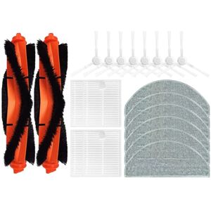 TLILY For E10 E10C E12 B112 / 3C Plus C103 Robot Vacuum Cleaner Accessories Main Side Brush Filter Mop TLILY For E10 E10C E12 B112 / 3C Plus C103 Robot Vacuum Cleaner Accessories Main Side Brush Filter Mop