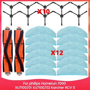 Tlily - For Homerun 7000 Series XU7100/01, XU7100/02, rcv 5 Vacuum Parts Main Roller Side Brush Mop Cloth Tlily - For Homerun 7000 Series XU7100/01, XU7100/02, rcv 5 Vacuum Parts Main Roller Side Brush Mop Cloth