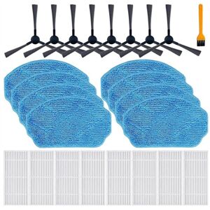 Tlily - For mamnv zcwa onson gttvo BR150/BR151 manvins G20, 2-In-1 Robot Vacuum Mop Pads Hepa Filters Side Brush Spare Parts Tlily - For mamnv zcwa onson gttvo BR150/BR151 manvins G20, 2-In-1 Robot Vacuum Mop Pads Hepa Filters Side Brush Spare Parts