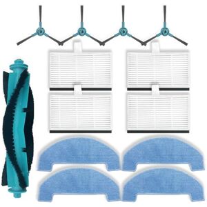 Tlily - For Q8 / Q8Max, E10, D10, T10 Lite Vacuum Parts Main Side Brush Hepa Filter Mop Cloth Tlily - For Q8 / Q8Max, E10, D10, T10 Lite Vacuum Parts Main Side Brush Hepa Filter Mop Cloth