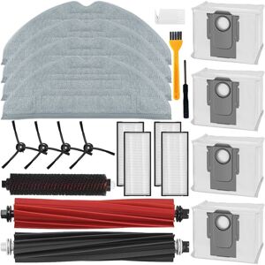 Tlily - For Roborock S8 Pro Ultra Replacement Parts DuoRoller Brush Cleaning Brush Dust Bags Filters Wipes Side Brush Tlily - For Roborock S8 Pro Ultra Replacement Parts DuoRoller Brush Cleaning Brush Dust Bags Filters Wipes Side Brush