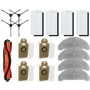Tlily - For RV1 Pro Main Sided Brush hepa Filter Mop Pad Dust Bags,17PCS Tlily - For RV1 Pro Main Sided Brush hepa Filter Mop Pad Dust Bags,17PCS