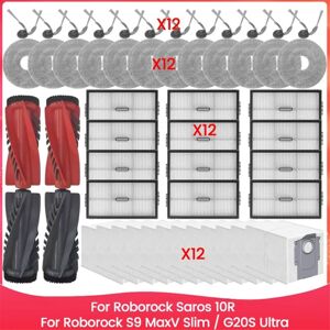 TLILY For Saros 10R / S9 MaxV Slim G20S Ultra Accessories Brush Hepa Filter Mop Cloth Dust Bag Spare Parts TLILY For Saros 10R / S9 MaxV Slim G20S Ultra Accessories Brush Hepa Filter Mop Cloth Dust Bag Spare Parts