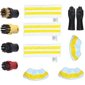 TLILY For SC2 SC3 SC4 SC5 SC7 Steam Cleaner Part Replacement Nozzle Brush Mop Cloth Stubborn Stain Remove Set TLILY For SC2 SC3 SC4 SC5 SC7 Steam Cleaner Part Replacement Nozzle Brush Mop Cloth Stubborn Stain Remove Set