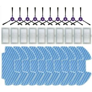 Tlily - For VCR10W / VCR09B Side Brush Hepa Filter Mop Cloths Rag,30PCS Tlily - For VCR10W / VCR09B Side Brush Hepa Filter Mop Cloths Rag,30PCS