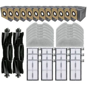 Tlily - For X8 Pro Robot Vacuum Replacement Parts Main Roller Brush Hepa Filter Mop Pad Cloth Dust Bag Tlily - For X8 Pro Robot Vacuum Replacement Parts Main Roller Brush Hepa Filter Mop Pad Cloth Dust Bag