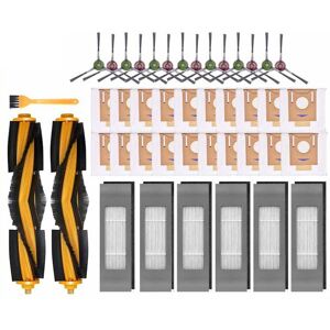 Tlily - Main Brush Side Brush Filter Dust Bag Replacement Parts Accessories Kit for Ecovacs deebot ozmo T9 aivi T8 aivi N8 Pro Tlily - Main Brush Side Brush Filter Dust Bag Replacement Parts Accessories Kit for Ecovacs deebot ozmo T9 aivi T8 aivi N8 Pro