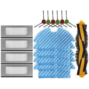 Tlily - Main brush side brush filter rag set for ecovacs deebot ozmo 900 dn5g vacuum cleaner parts household sweeper Tlily - Main brush side brush filter rag set for ecovacs deebot ozmo 900 dn5g vacuum cleaner parts household sweeper