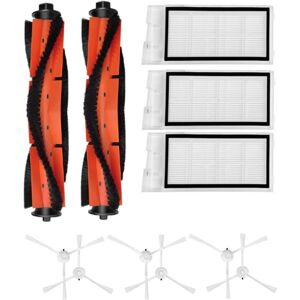 TLILY Main Brush Side Brush Filter Replacement Accessories for Xiaomi Roidmi Eve Plus Robot Vacuum Cleaner TLILY Main Brush Side Brush Filter Replacement Accessories for Xiaomi Roidmi Eve Plus Robot Vacuum Cleaner