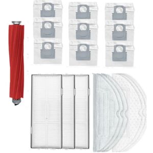 Tlily - Main White Pentagonal Brush Antibacterial Cloth Disposable Cloth Filter Dust Bag for Roborock S7 MaxV Ultra/T8Plus Tlily - Main White Pentagonal Brush Antibacterial Cloth Disposable Cloth Filter Dust Bag for Roborock S7 MaxV Ultra/T8Plus