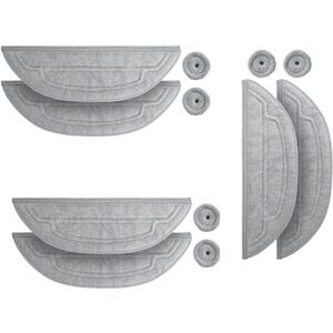 Tlily - Mop Cloths for S8 MaxV Ultra G20s Robot Vacuum Cleaner, Replaceable, Washable Cleaning Brush, Cloth - 12 Pieces Tlily - Mop Cloths for S8 MaxV Ultra G20s Robot Vacuum Cleaner, Replaceable, Washable Cleaning Brush, Cloth - 12 Pieces