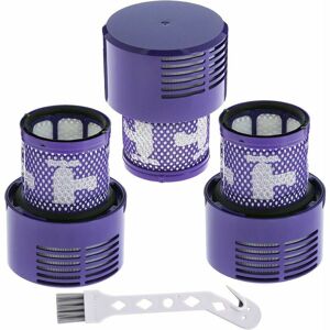 DEWDAT Pack V10 Filters for Dyson V10 Animal V10 Absolute V10 Total Clean V10 Cyclone SV12 Cordless Vacuum Cleaner Replacement Filters Washable Replacement DEWDAT Pack V10 Filters for Dyson V10 Animal V10 Absolute V10 Total Clean V10 Cyclone SV12 Cordless Vacuum Cleaner Replacement Filters Washable Replacement