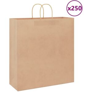 Bonnevie - Paper Bags 250 pcs with Handles Brown 45x17x48 cm VSVS1505787 Bonnevie - Paper Bags 250 pcs with Handles Brown 45x17x48 cm VSVS1505787