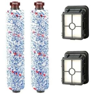 TOOLIVE Replacement accessories 2 multi-surface roller brushes + 2 filters for the BISSELL Crosswave 17132 and 2225N series TOOLIVE Replacement accessories 2 multi-surface roller brushes + 2 filters for the BISSELL Crosswave 17132 and 2225N series